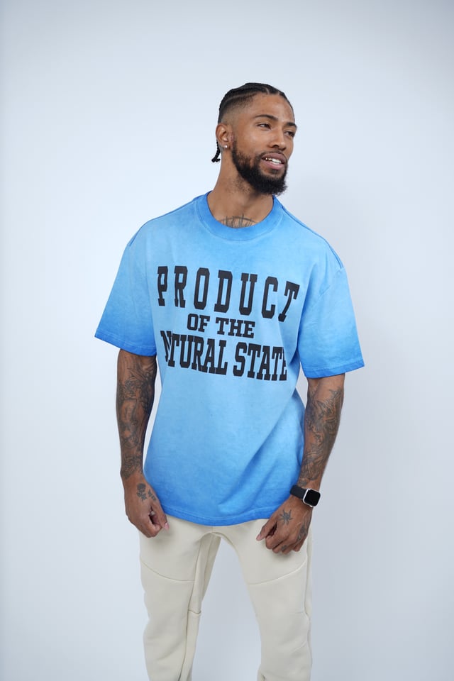Blue Natural State Spring Water Tee