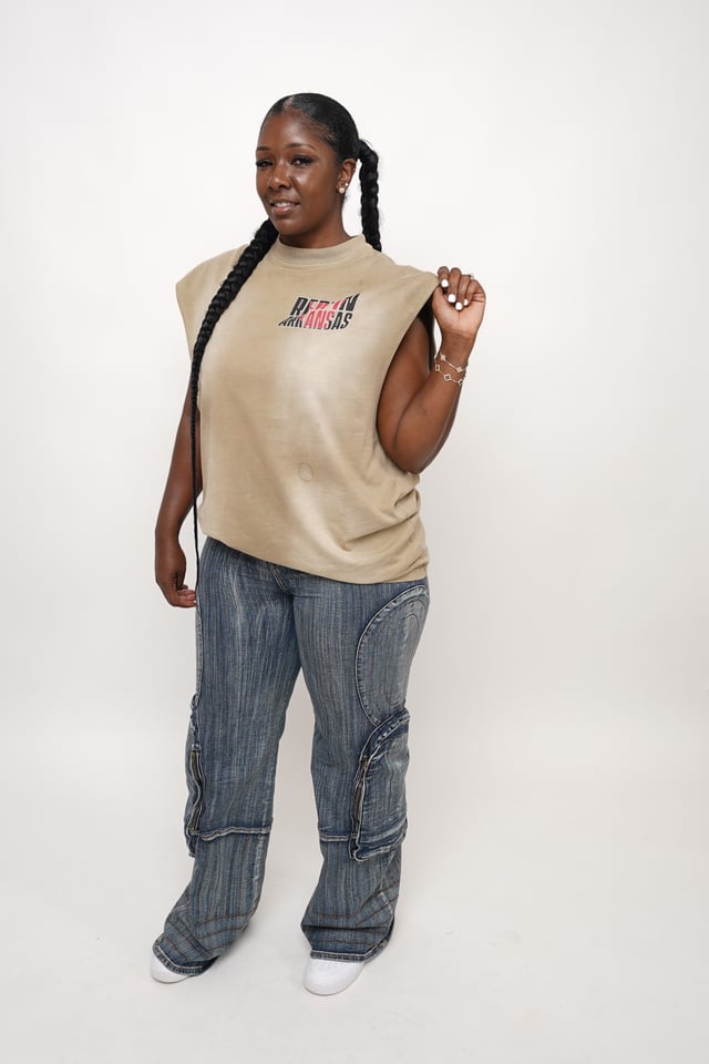 The neck of the Woodz Tank Top